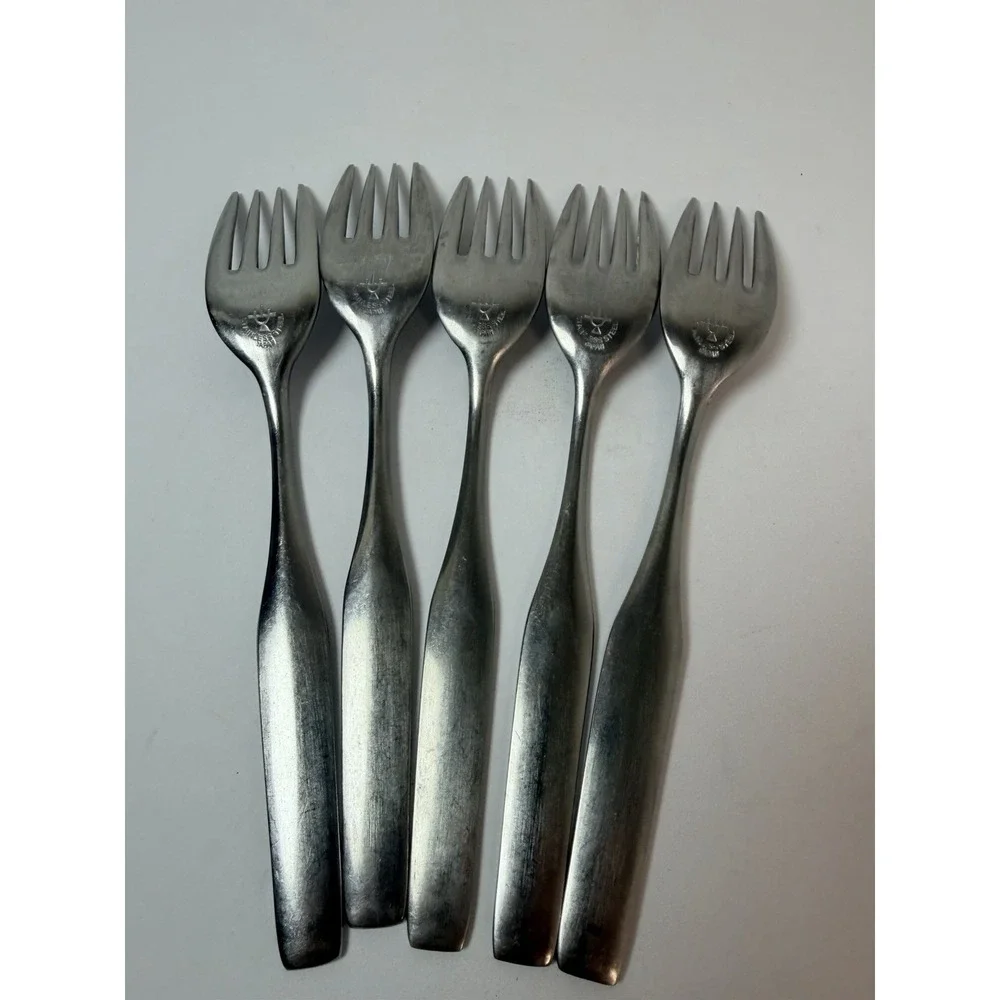 WMF Cromargan Form Stainless Salad Fork Lot Of‎ 5 Replacements